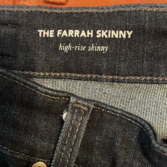 🌹AG ADRIANO GOLDSCHMIED HIGH RISE FARRAH SKINNY JEANS - Picture 8 of 10